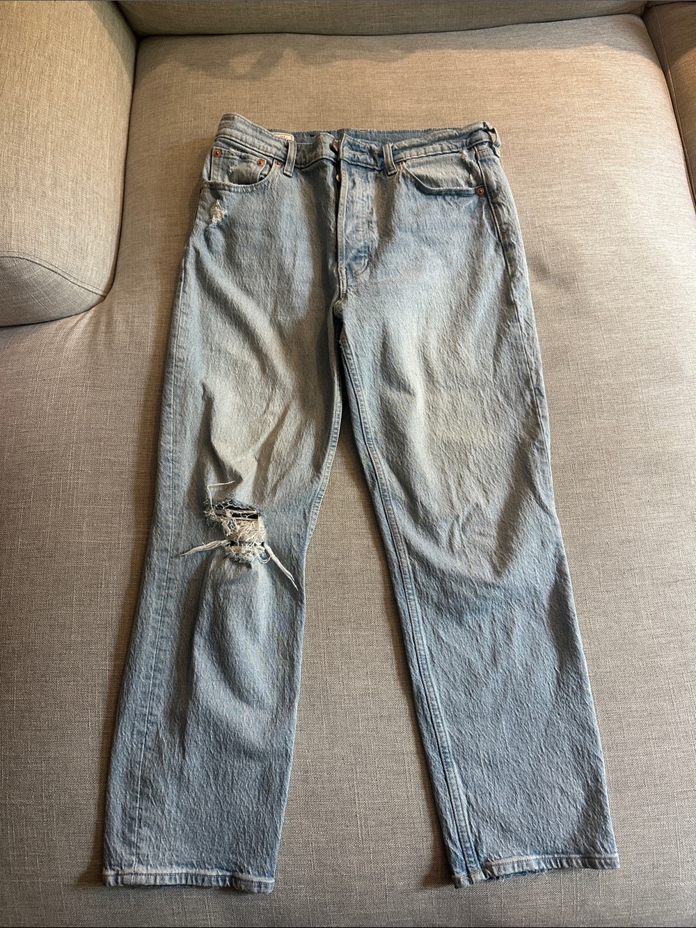 GAP Light Blue Distressed Jeans